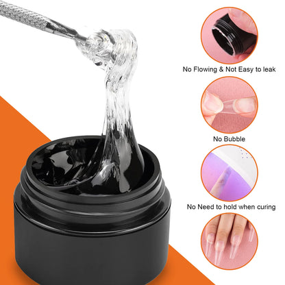 8g Multifunctional Solid Nail Tips Gel - Non-Stick Hand Nail Gel