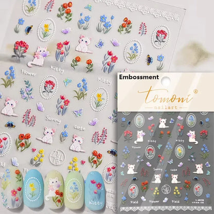 Cute Animals Bear Dog Cake Sweet Cherry Grid Bowknot Star Line Fruit