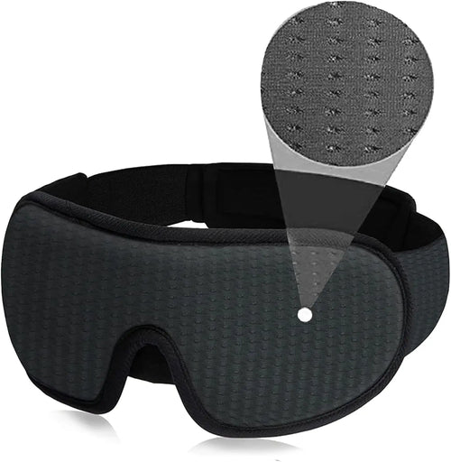 3D Mask for Sleep Eye Mask Lights Blockout Soft Padded Sleeping Fabric