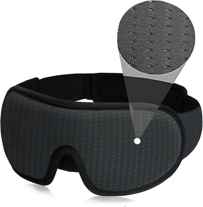 3D Mask for Sleep Eye Mask Lights Blockout Soft Padded Sleeping Fabric