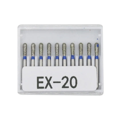 Dental Diamond Burs 10 pieces/set FG diameter drill bit 1.6mm