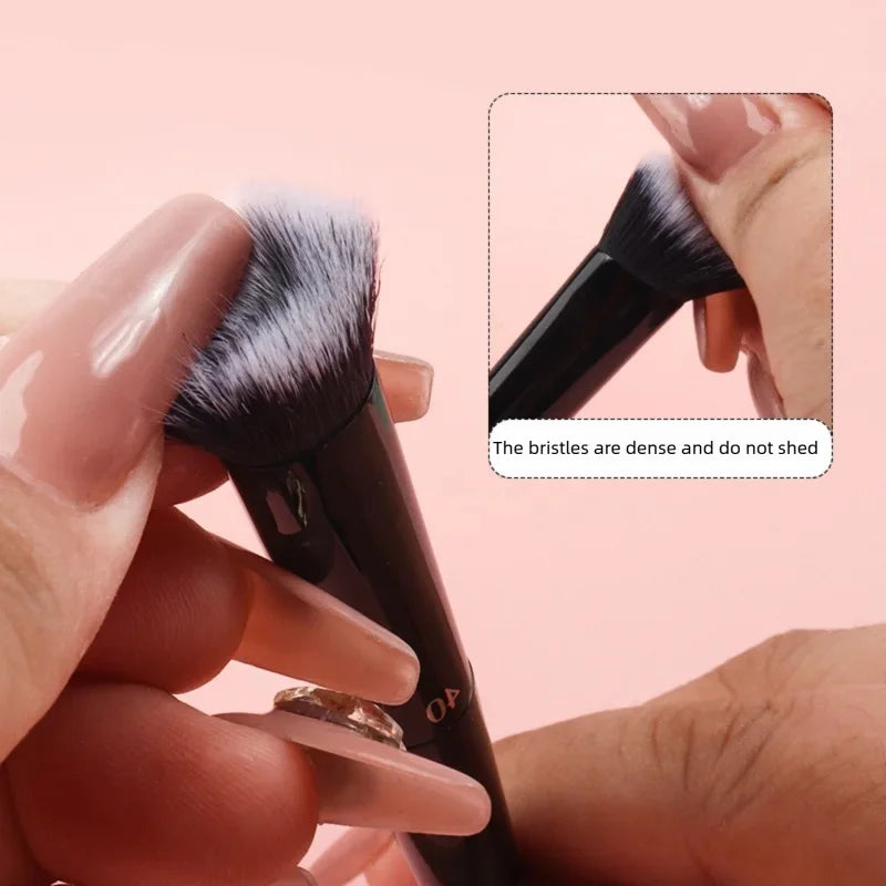 Concealer Makeup Brush Soft Fiber Hair Elegant Black Handle Powder
