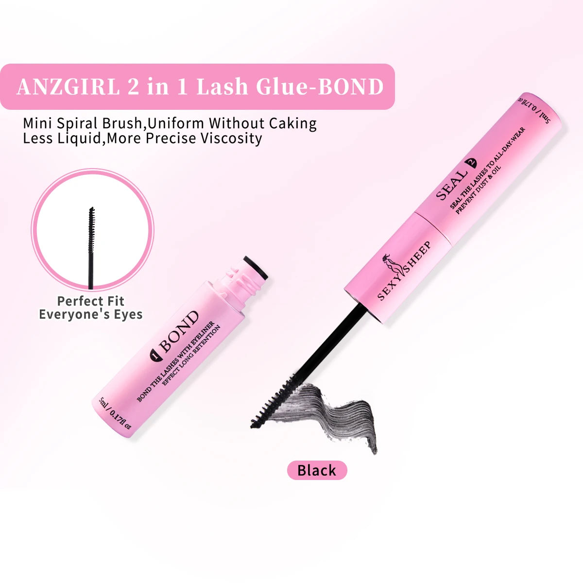Lash Cluster Glue, Lash Bond and Seal 10ml Bond & Seal Eyelash Glue 2