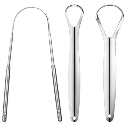 Premium 1pcs/3pcs Metal Tongue Scraper Cleaner for Adults & Kids