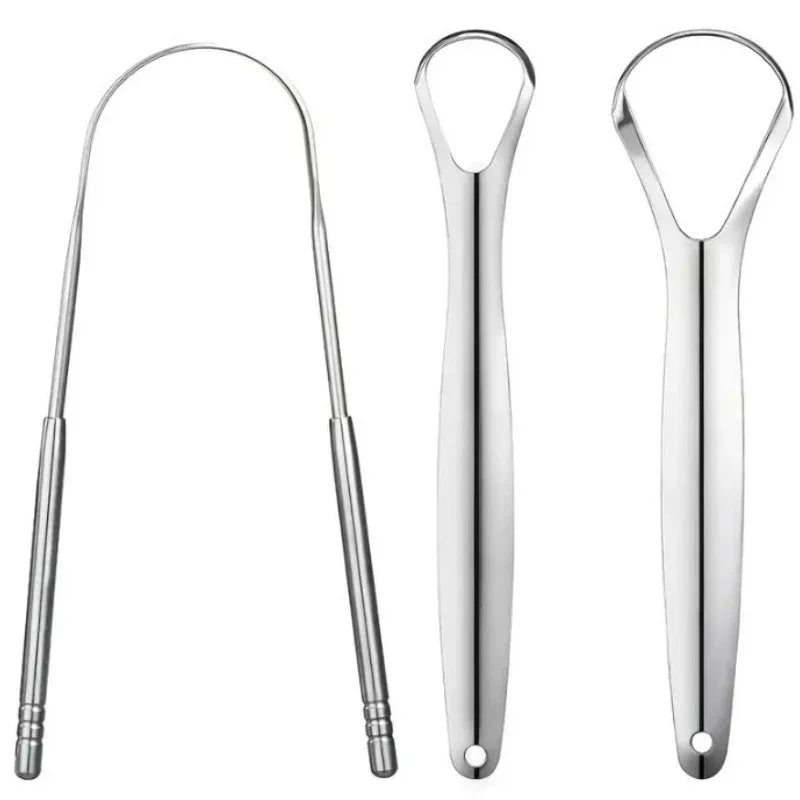 Premium 1pcs/3pcs Metal Tongue Scraper Cleaner for Adults & Kids