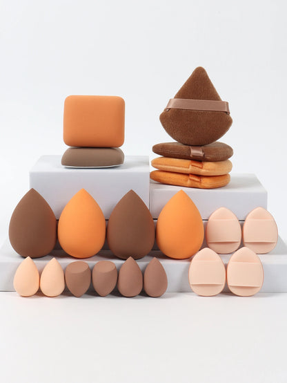 20 Pcs Pink Makeup Sponge and Makeup Puff Set Suitable for Face Cream