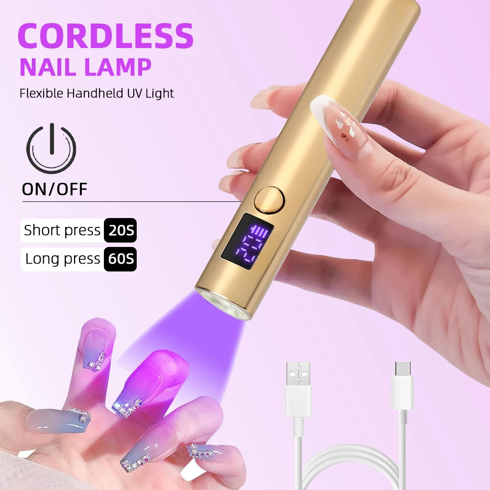 Portable Quick Dry Nail Dryer Machine Mini UV LED Nail Lamp For Home
