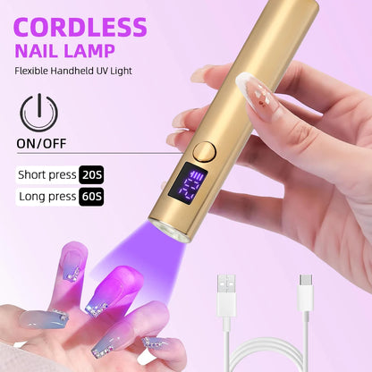 Portable Quick Dry Nail Dryer Machine Mini UV LED Nail Lamp For Home