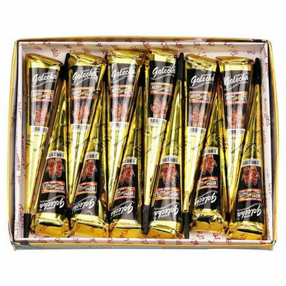 1/3/12pcs henna, brown, black, red, henna, temporary henna