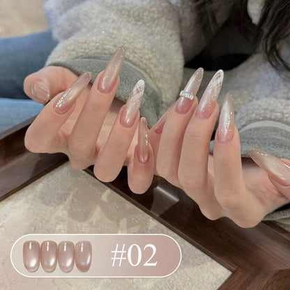 SHAKA 1-16pcs Flash Pure Lust Golden Light Heroine Cat Eye Gel Nail