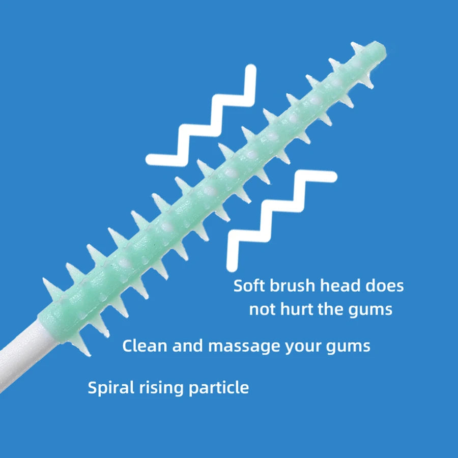 150Pcs/box Interdental Brush Soft Rubber Teeth Cleaning Tools Dental