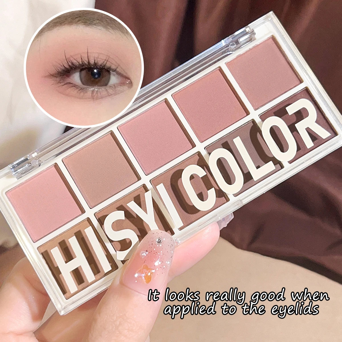 Star Rejuvenation Ten-Color Eye Shadow Pearl Matte Pink Pure Desire