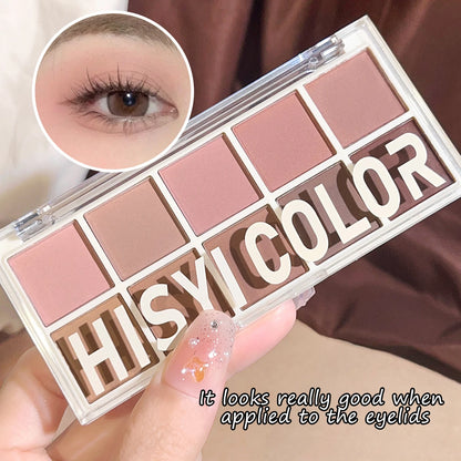 Star Rejuvenation Ten-Color Eye Shadow Pearl Matte Pink Pure Desire