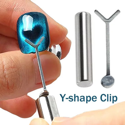 2Pcs Y-shaped Love Heart Magnetic Auxiliary Tool Cat's Eye Match with