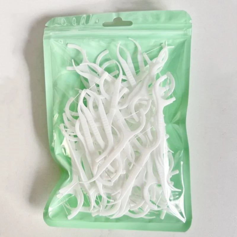 100PCS Dental floss sticks, deep cleaning dental floss, oral care,