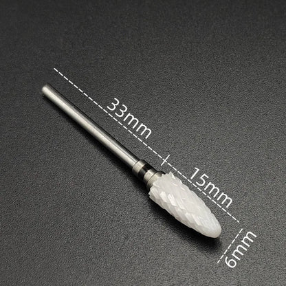 Ceramic Carbide Nail Drill Bit Rotate Burr Milling Nail Cutter Bits