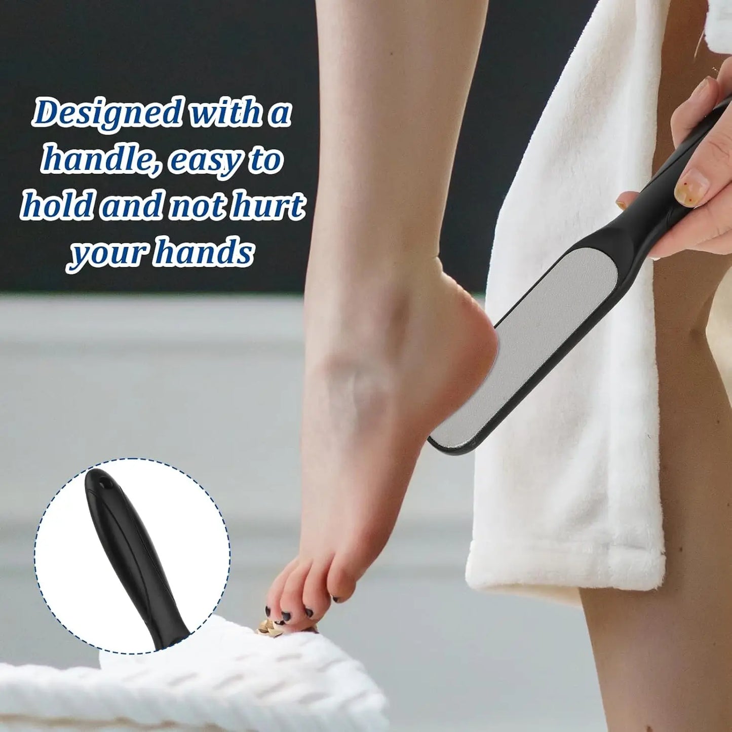 1pc Stainless Steel Foot File Double-Sided Foot Rasp Callus Remover