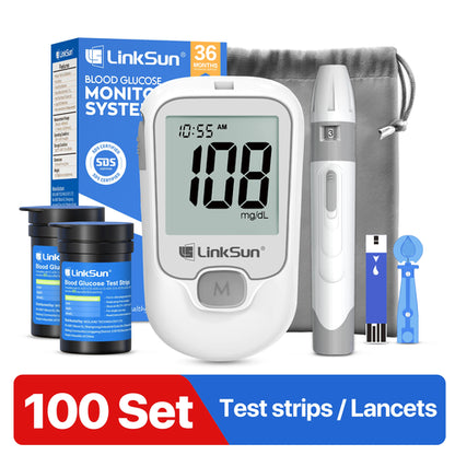 LinkSun G-425-1 Blood Glucose Meter 50/100 pcs Test Strips and Lancets