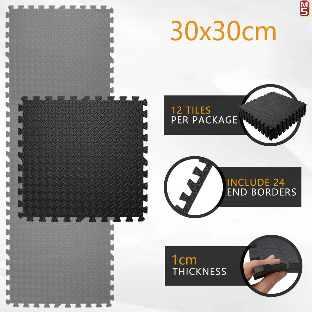 Massage Cushion EVA Foam Puzzle Exercise Mat for Home Gym,