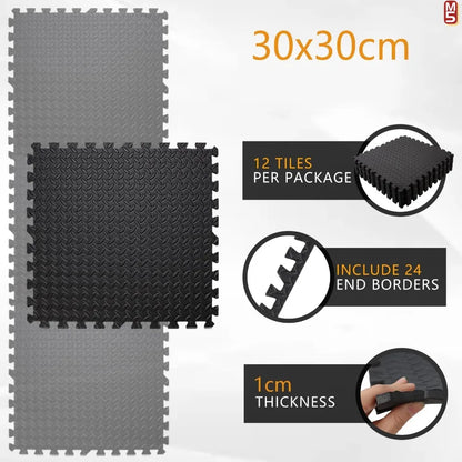 Massage Cushion EVA Foam Puzzle Exercise Mat for Home Gym,