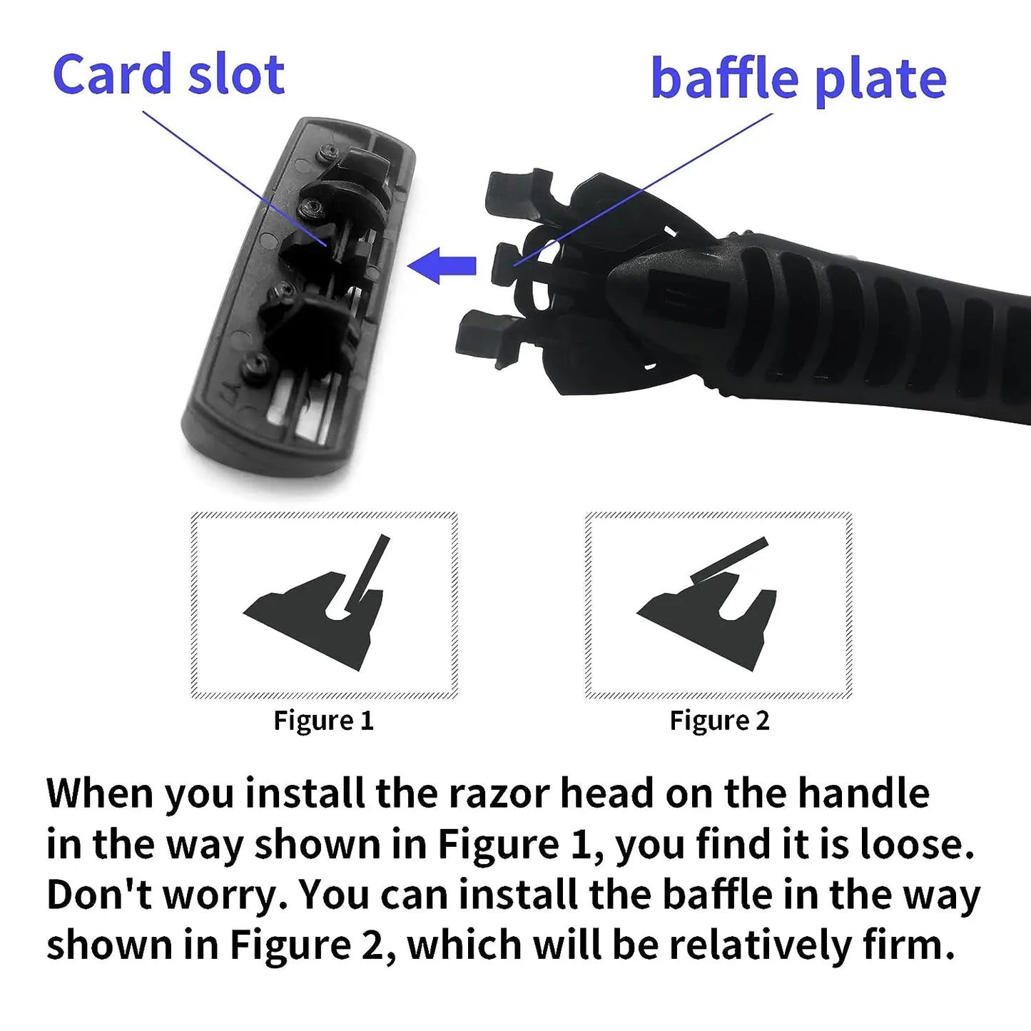 3-layer Stainless Steel Blade Men Razor Washable For Travel For Home