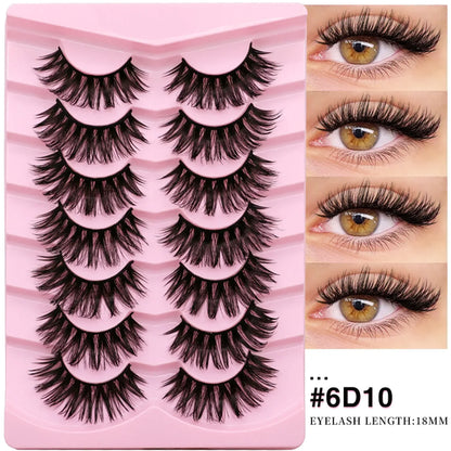 Veltrinay Manga Lashes Fluffy Soft 3D Mink False Lashes Wispy Soft