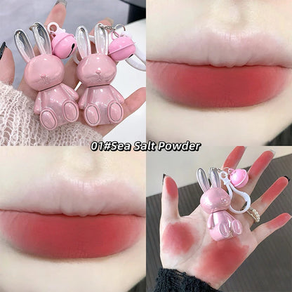 Gege Bear Pink Rabbit Velvet Matte Lip Cream Black Rabbit Water light