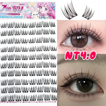 Korean Stylish False Eyelashes K-pop Inspired Design Comic Fluffy