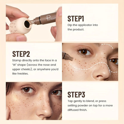 Freckle Stamp Makeup Pen Waterproof, Natural Look Dot Freckles, Long