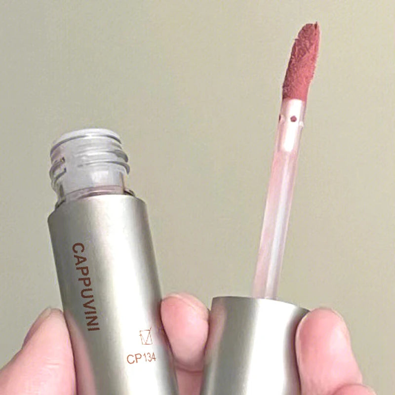 Single Velvet Matte Mist Lip Gloss,Waterproof Non-Stick Cup Lip Glaze