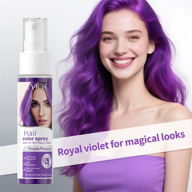 Halloween Hair Color Spray Disposable Hair Dye Spray DIY One-Time Hair