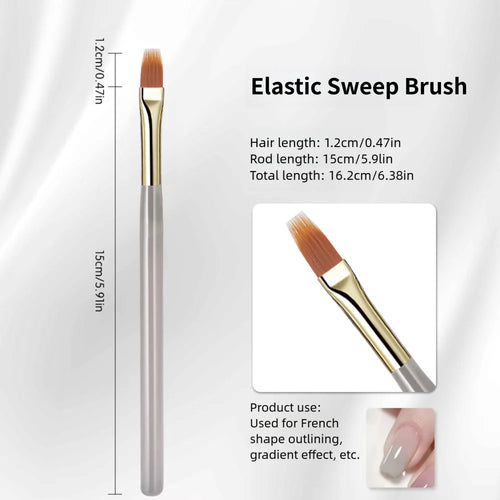 1/2PCS French Plaid Nail Art Brushes Set - Line Grid Pattern Drawing