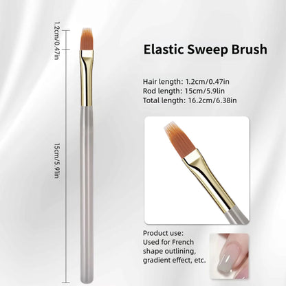 1/2PCS French Plaid Nail Art Brushes Set - Line Grid Pattern Drawing