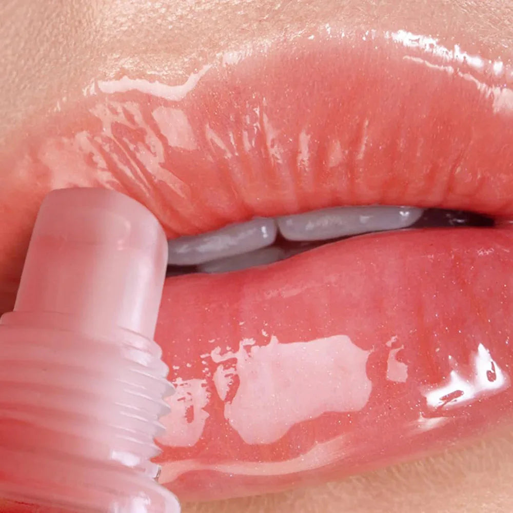 6Pcs Fruity Flavor Watery Glossy Lip Gloss Set Clear Lip Gel Hydrating