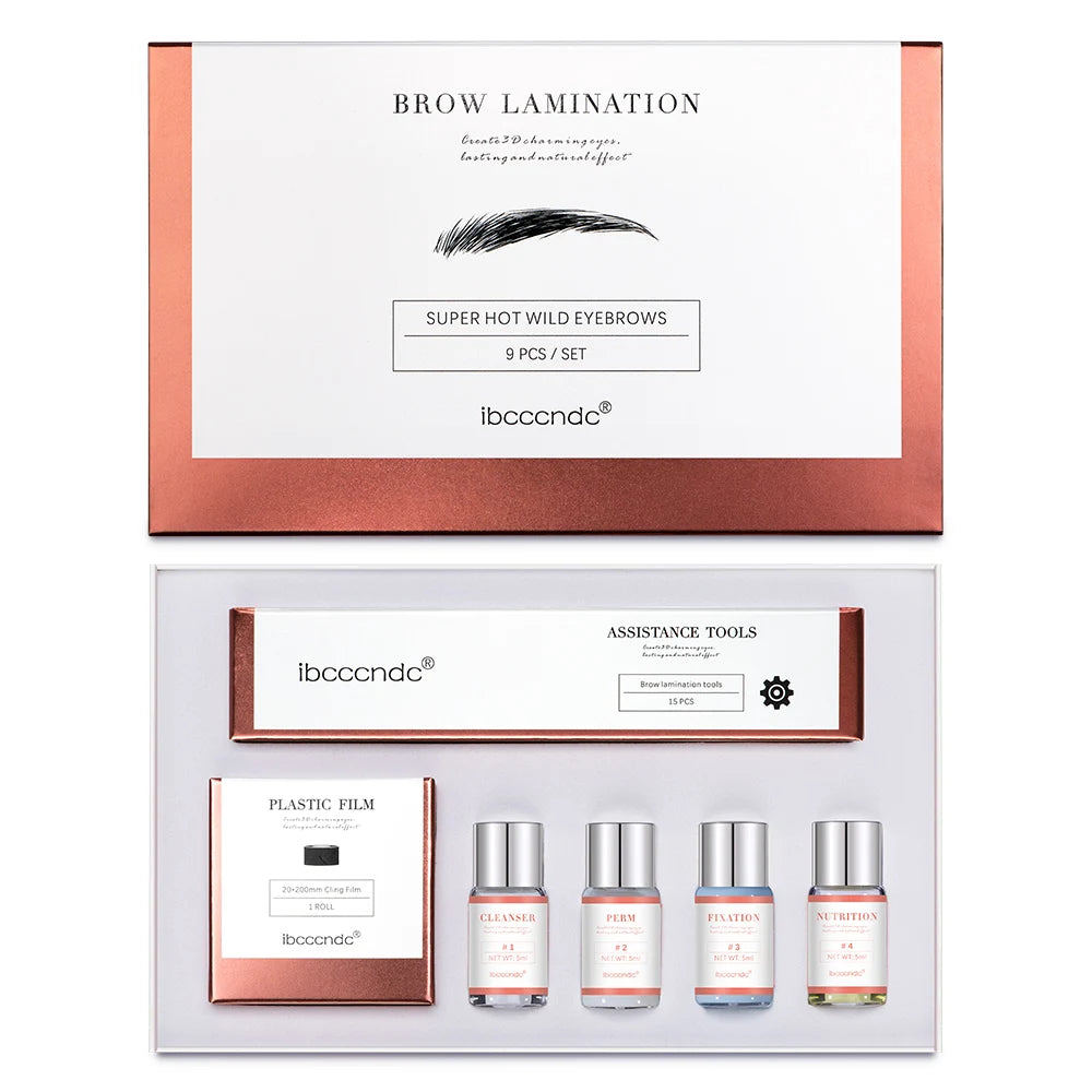 Pro Brow Lift Perming Eyebrow Lifting Brow Lamination Kit with Cling