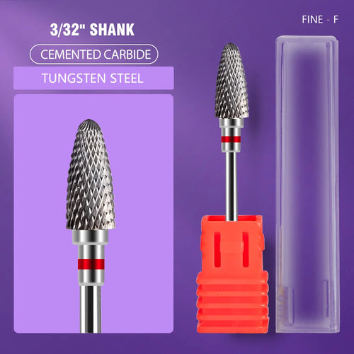Ceramic Tungsten Carbide Nail Drill Bit Rotate Burr Milling Nail