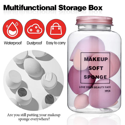 6/7Pcs Makeup Sponge Set Cosmetic Puff Cream Concealer Foundation Powder Dry and Wet Make Up Blender Women Make Up Accessories