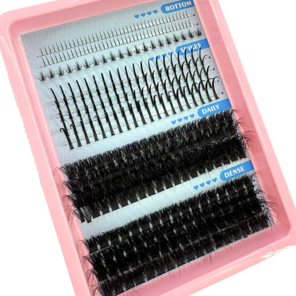 15Rows Lash Clusters Spikes Eyelash Extensions Spiky Lashes Extension