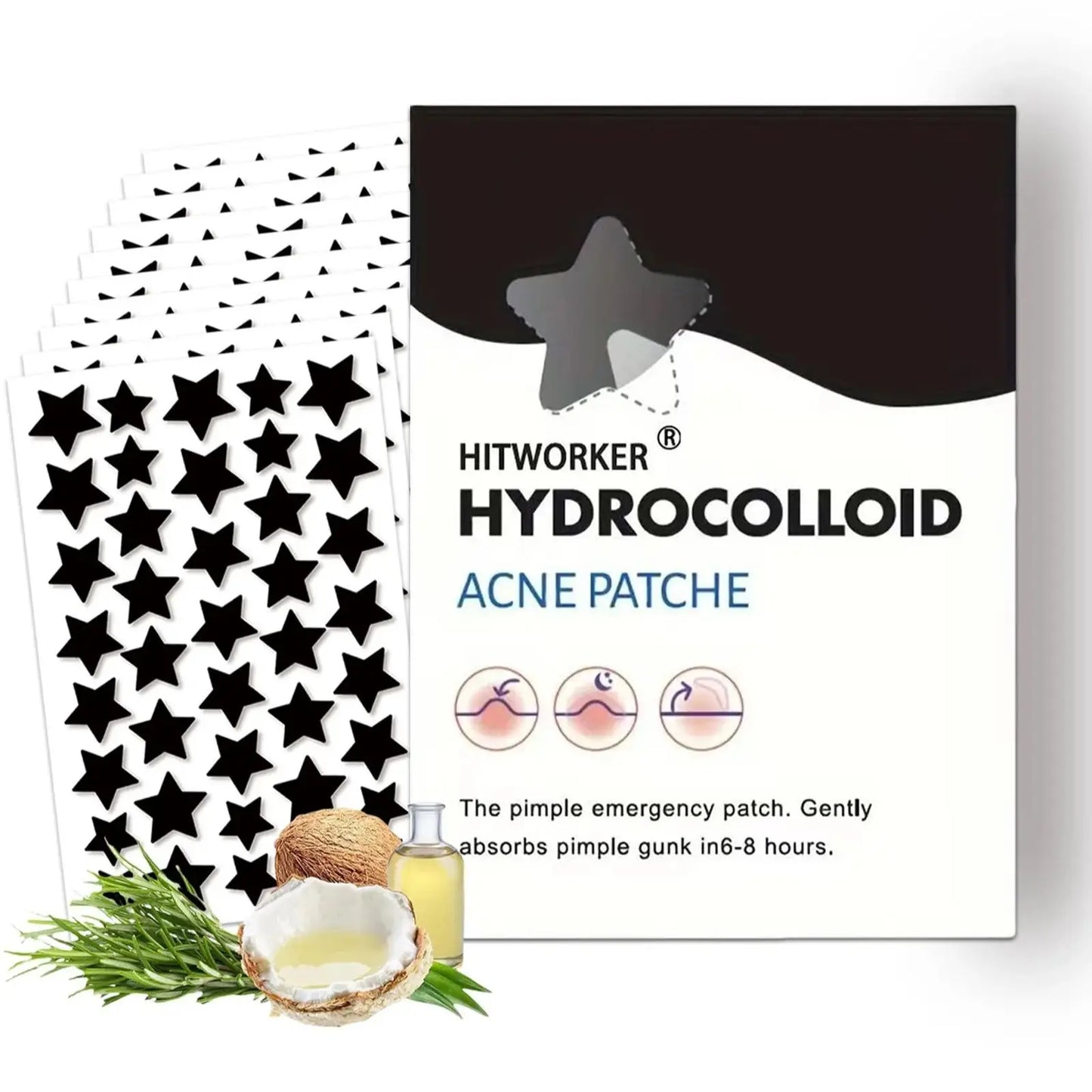 Star shaped hydrocolloid acne patch 200/400 pieces/box acne patch,