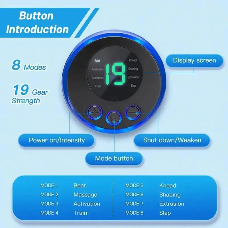 Foot Massager Stimulation Pad Electric Foot Massage With Remote 8 Mode