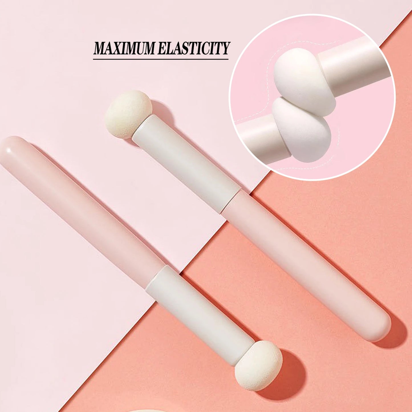 The mushroom head concealer brush has soft bristles and does not
