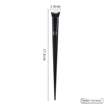 Concealer Makeup Brush Soft Fiber Hair Elegant Black Handle Powder