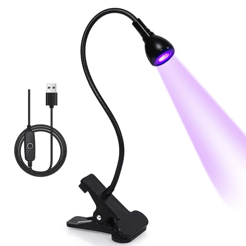 Gooseneck Nail Enhancement Lamp Usb Clip Desk Lamp 395 Nail