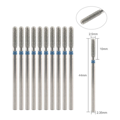 10Pcs Diamond Milling Cutter For Manicure Electric Nail Drill Bits