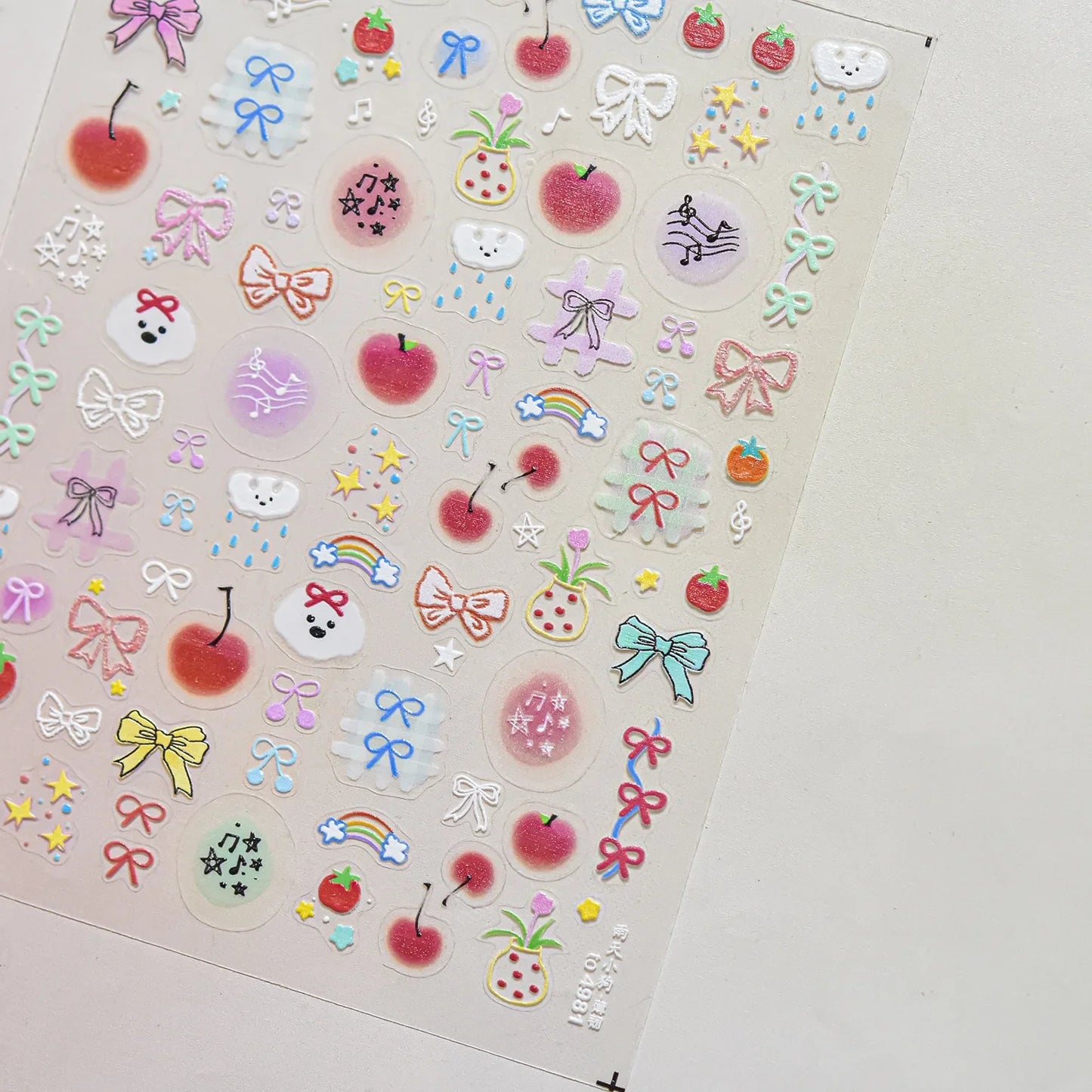 Colorful Balloon Cute Puppy Flower Cherry Bowknot Love Happy Dog