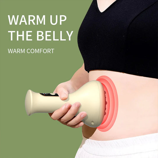 USB Rechargeable Abdominal Massager for Hot Compress and Adjustable
