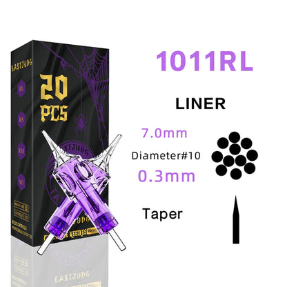 LASTJUDG Tattoo Needles 20PCS Disposable Tattoo Needles RL RS M1 RM