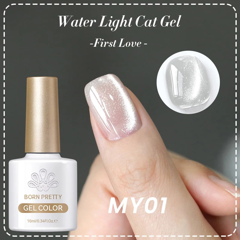 BORN PRETTY 10ml Water Light Cat Gel Ultra Shine Sparkling Glitter