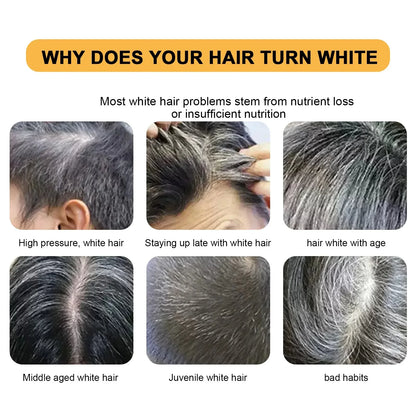 Hair Shampoo Soap Polygonum Multiflorum Black Soap White Hair Repair
