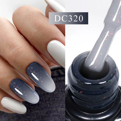 Mtssii 7ml Changing AurorasThermal Rubber Base Gel Nail Polish Nude